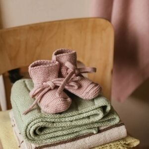 Cozy Pink Baby Booties